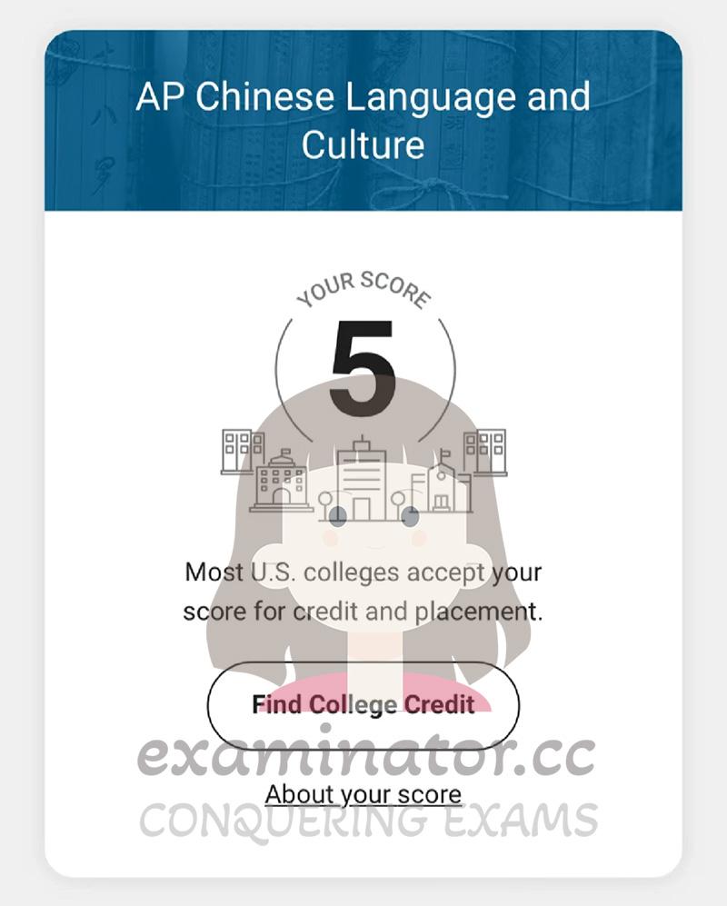 AP Chinese Language and Culture: Score 5