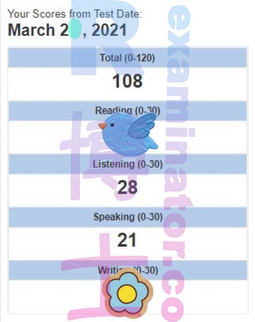 score image for TOEFL Cheating success story #144