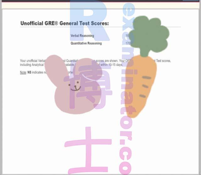 score image for GRE Cheating success story #150