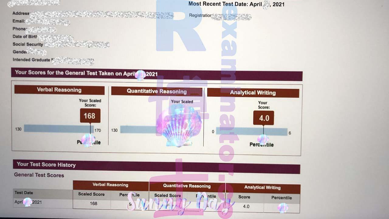 score image for GRE Cheating success story #153