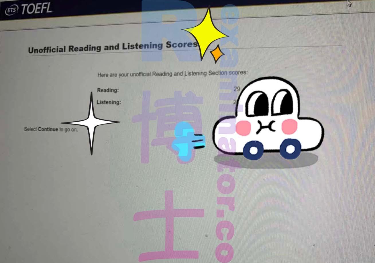 score image for TOEFL Cheating success story #186