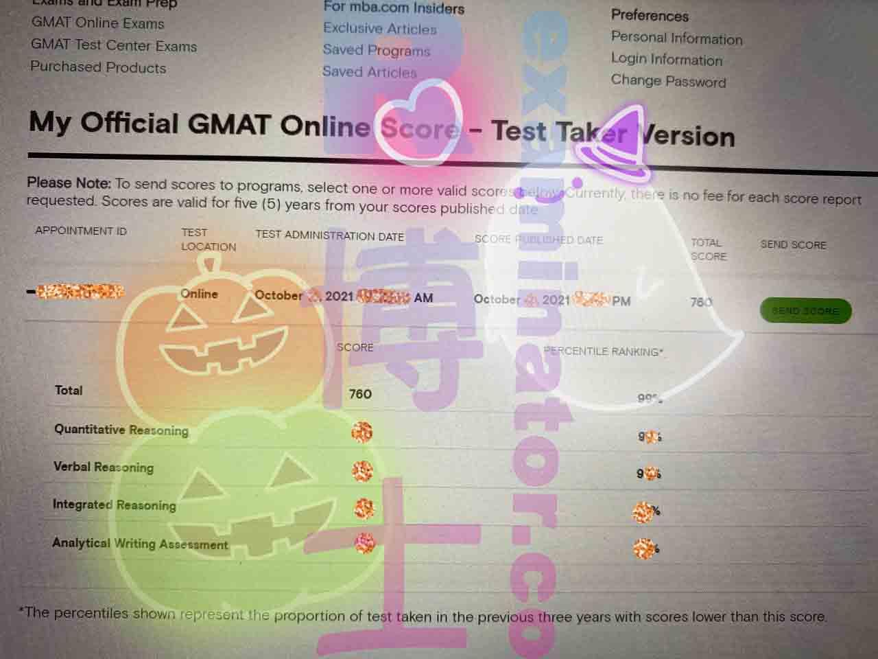 760 on the GMAT Online! Fast score release!
