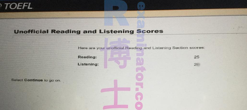 score image for TOEFL Cheating success story #76