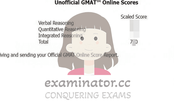 score image for GMAT Cheating success story #589