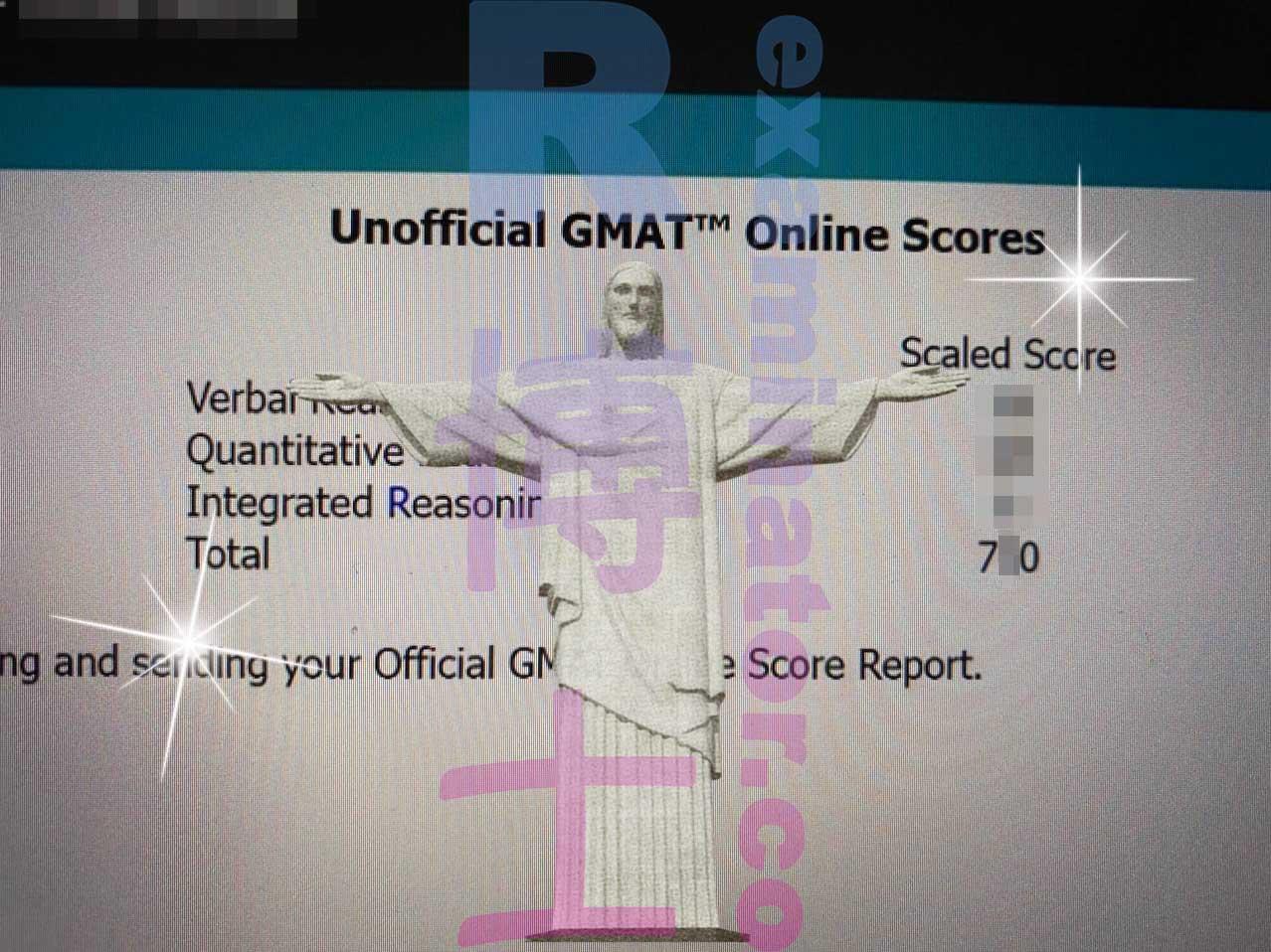 score image for GMAT Cheating success story #367