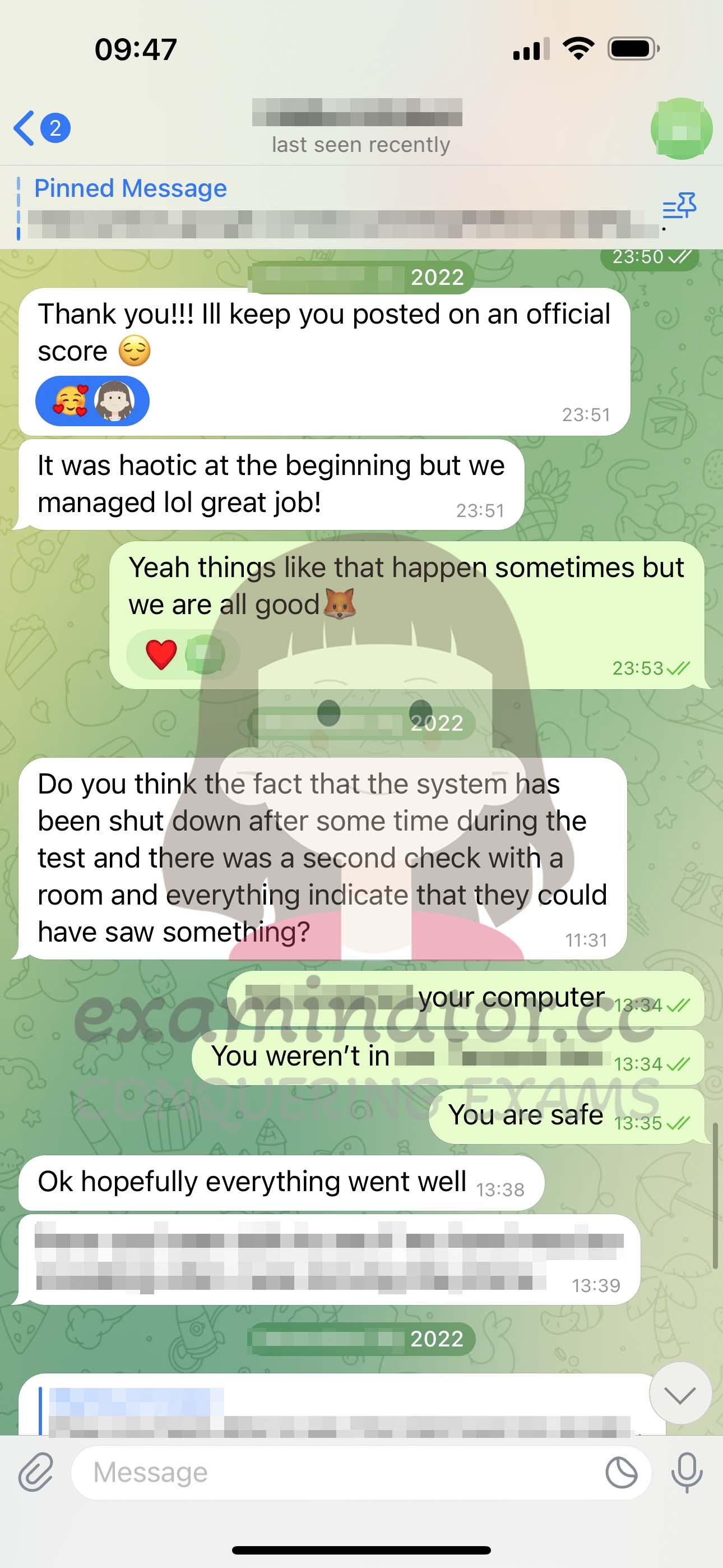 score image for GRE Cheating success story #567