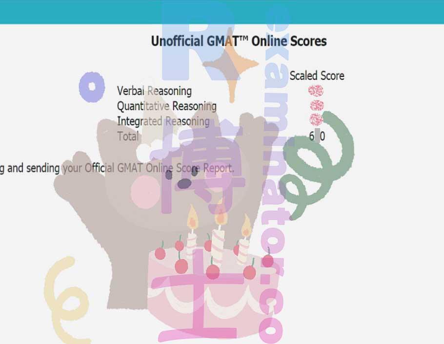 Score image for GMAT Proxy Testing success story #283