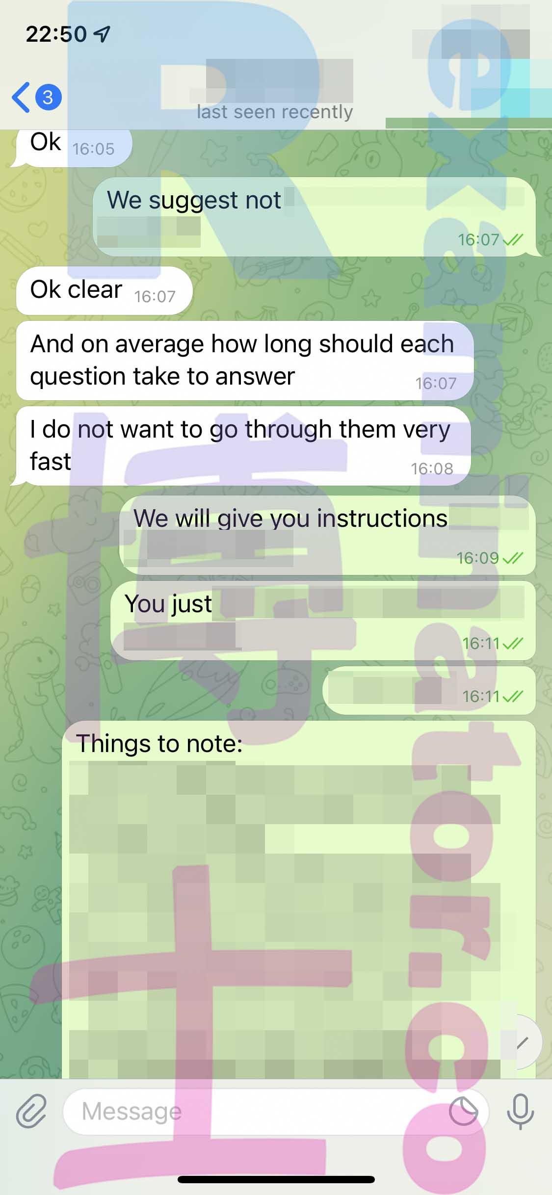 screenshot of chat logs for GRE Proxy Testing success story #316