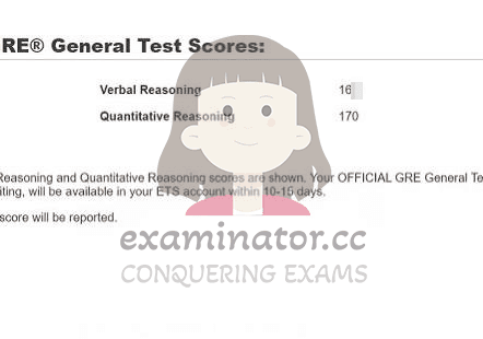 Score image for GRE Proxy Testing success story #586