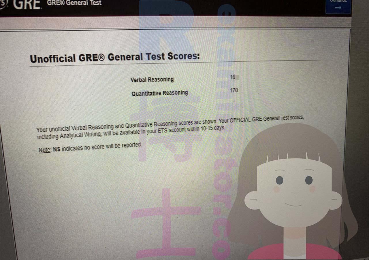 score image for GRE Proxy Testing success story #536