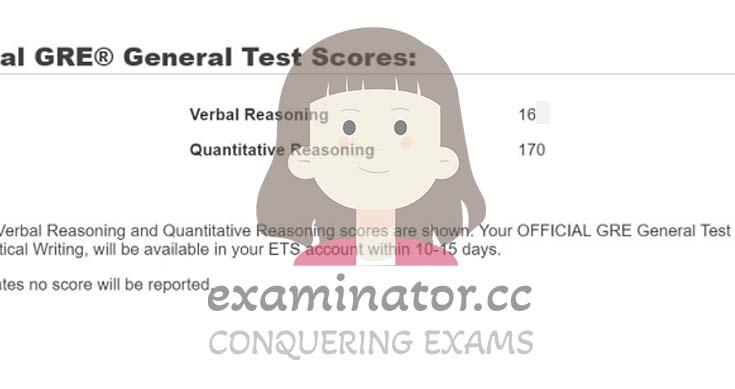 score image for GRE Cheating success story #557