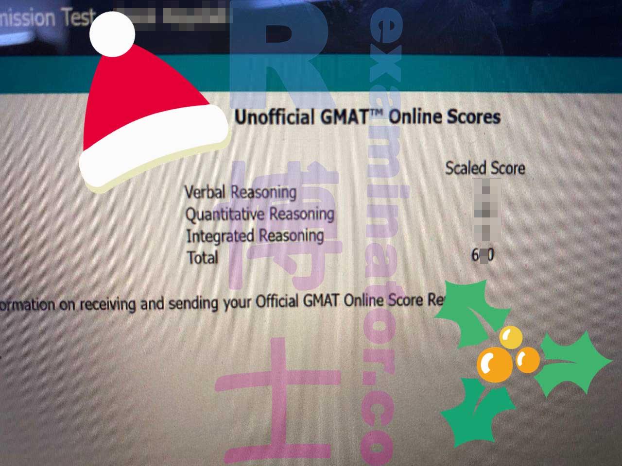 Score image for GMAT Proxy Testing success story #429