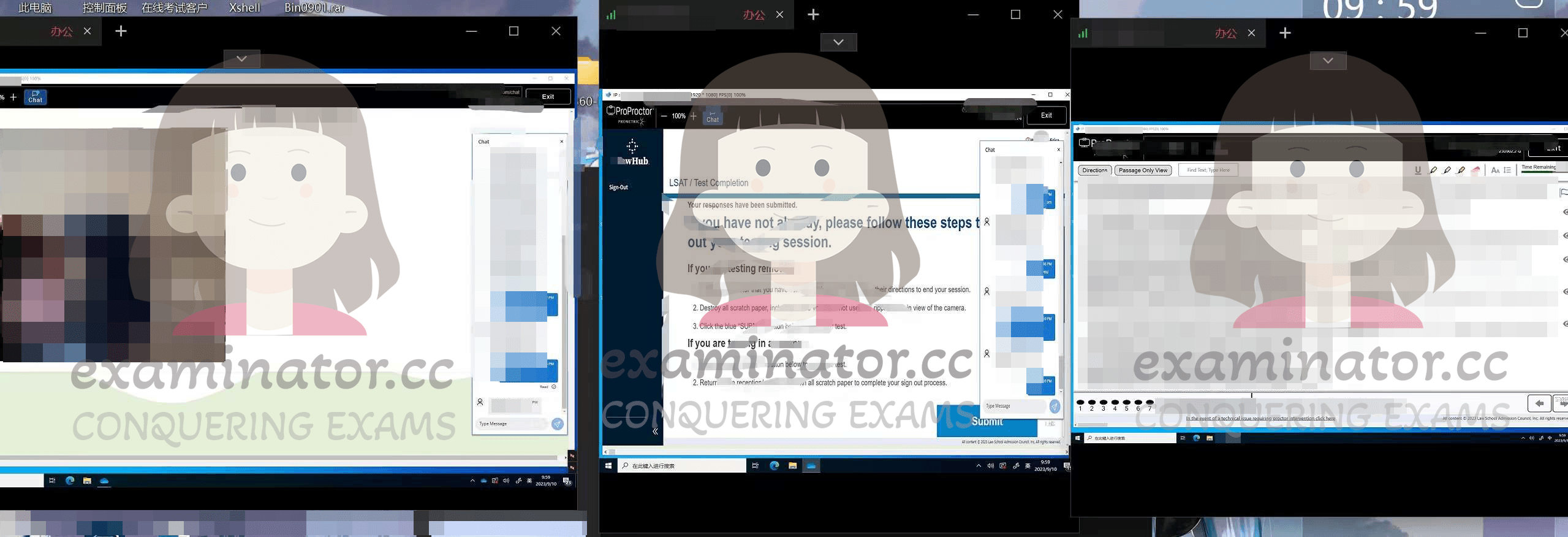 screenshot of chat logs for [LSAT Proxy Testing] success story #355