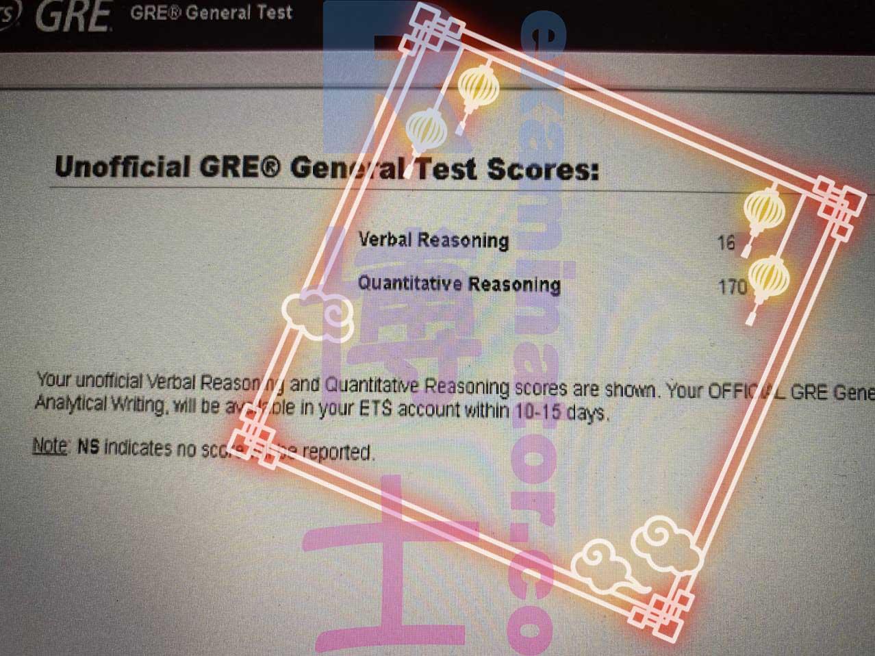 score image for GRE Proxy Testing success story #453