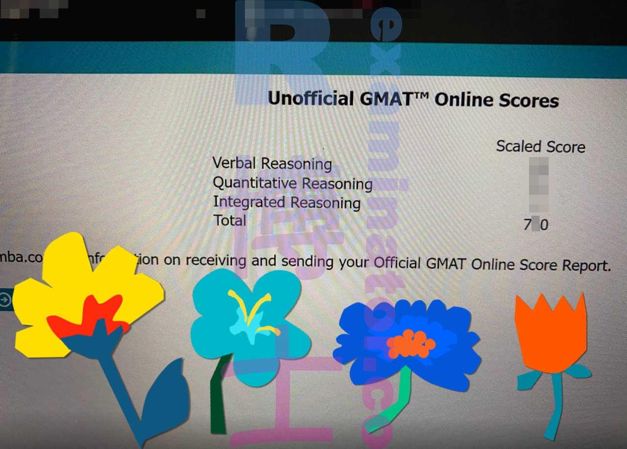 score image for GMAT Proxy Testing success story #394