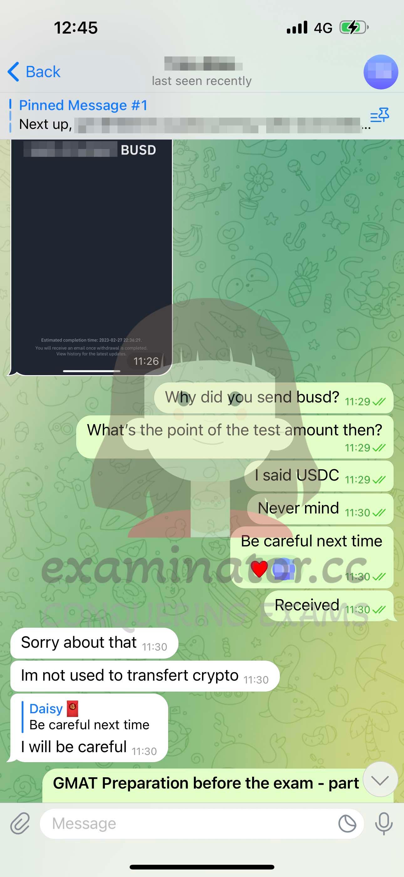 screenshot of chat logs for [GMAT Proxy Testing] success story #367