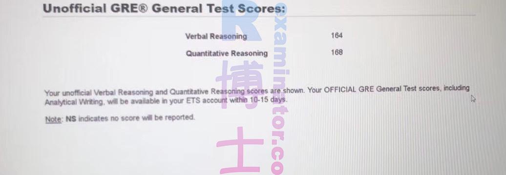 score image for GRE Cheating success story #114