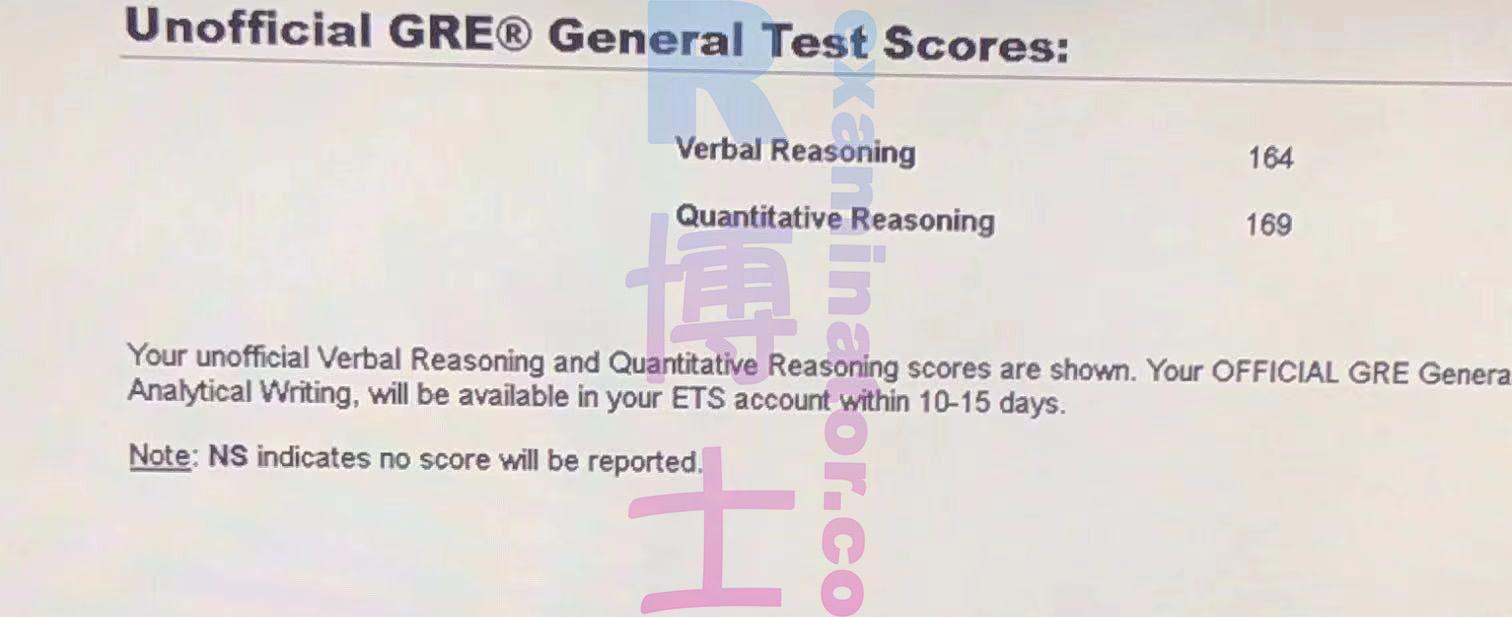 score image for GRE Cheating success story #113