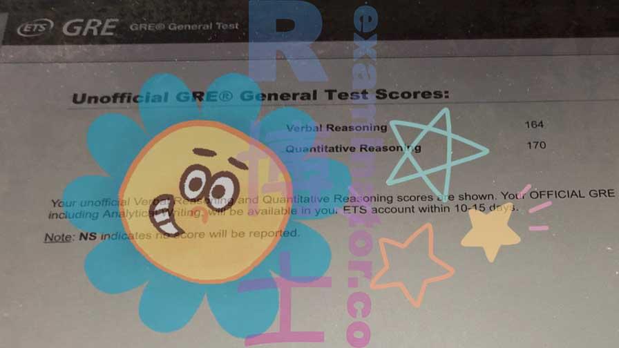 score image for GRE Cheating success story #226