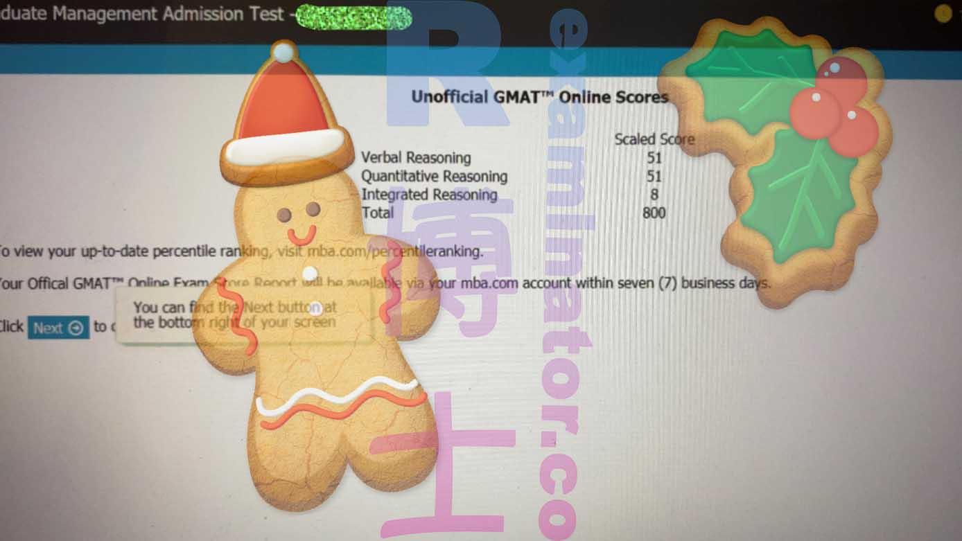 score image for GMAT Cheating success story #245
