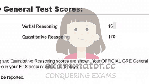 score image for GRE Cheating success story #576