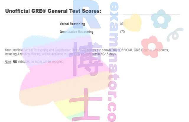 score image for GRE Cheating success story #450