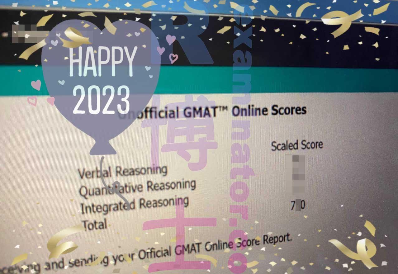 score image for GMAT Cheating success story #445