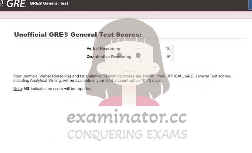 score image for GRE Cheating success story #552