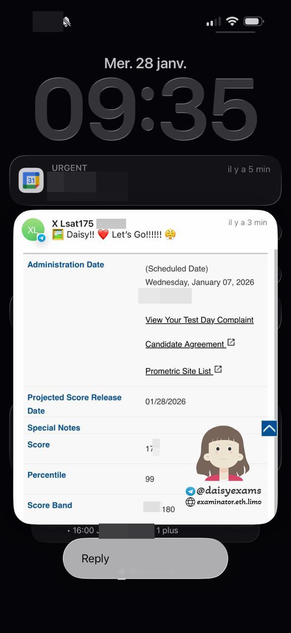 score image for LSAT Cheating success story #714