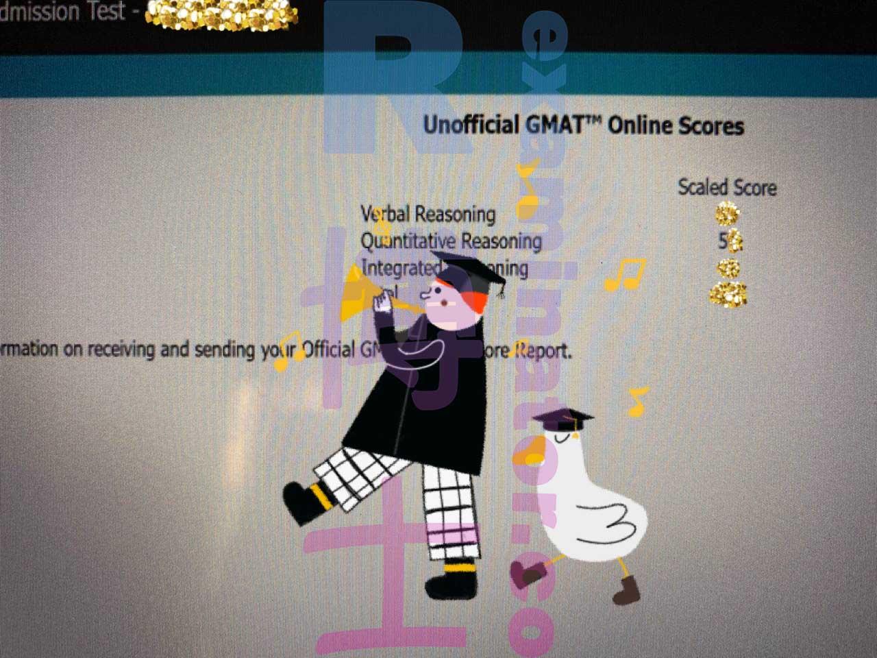 score image for GMAT Cheating success story #374