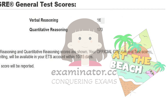 score image for GRE Cheating success story #565