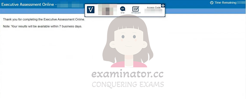 Bypass OnVUE and Cheat on Executive Assessment:  End of the test
