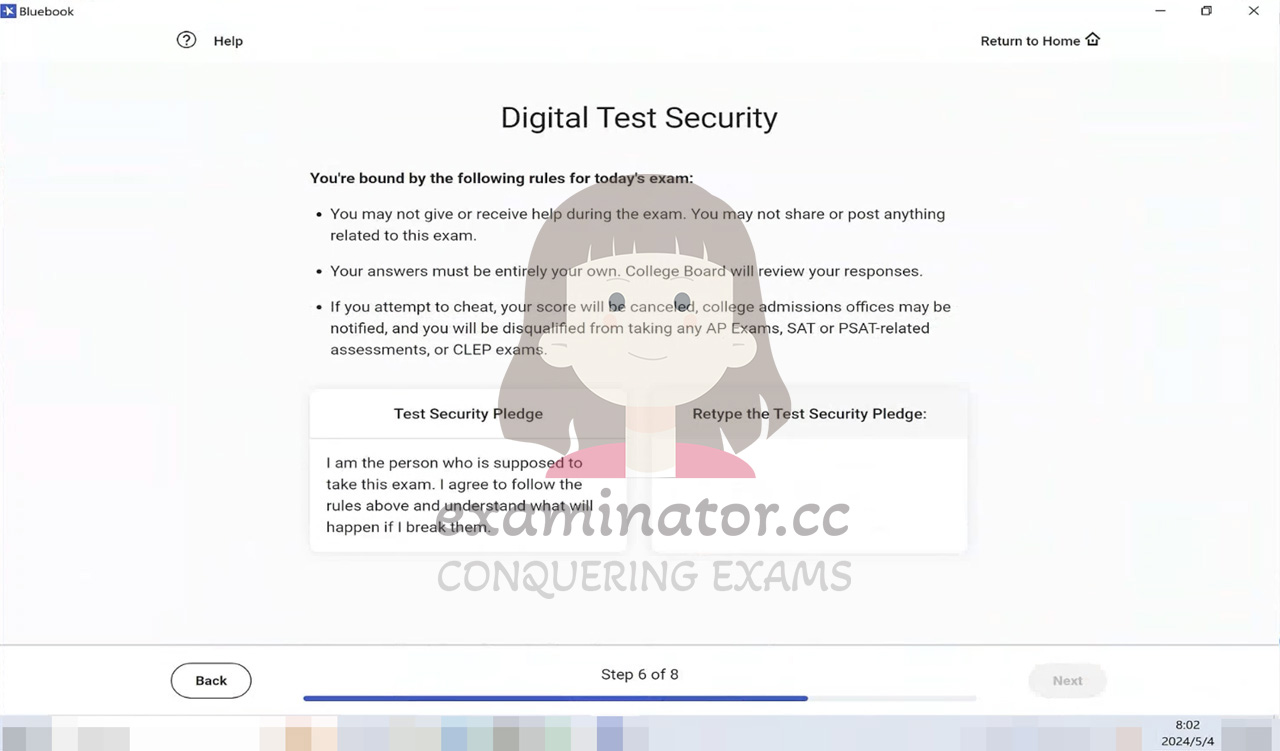 Digital SAT cheating: Type and Sign the Test Security Pledge 
