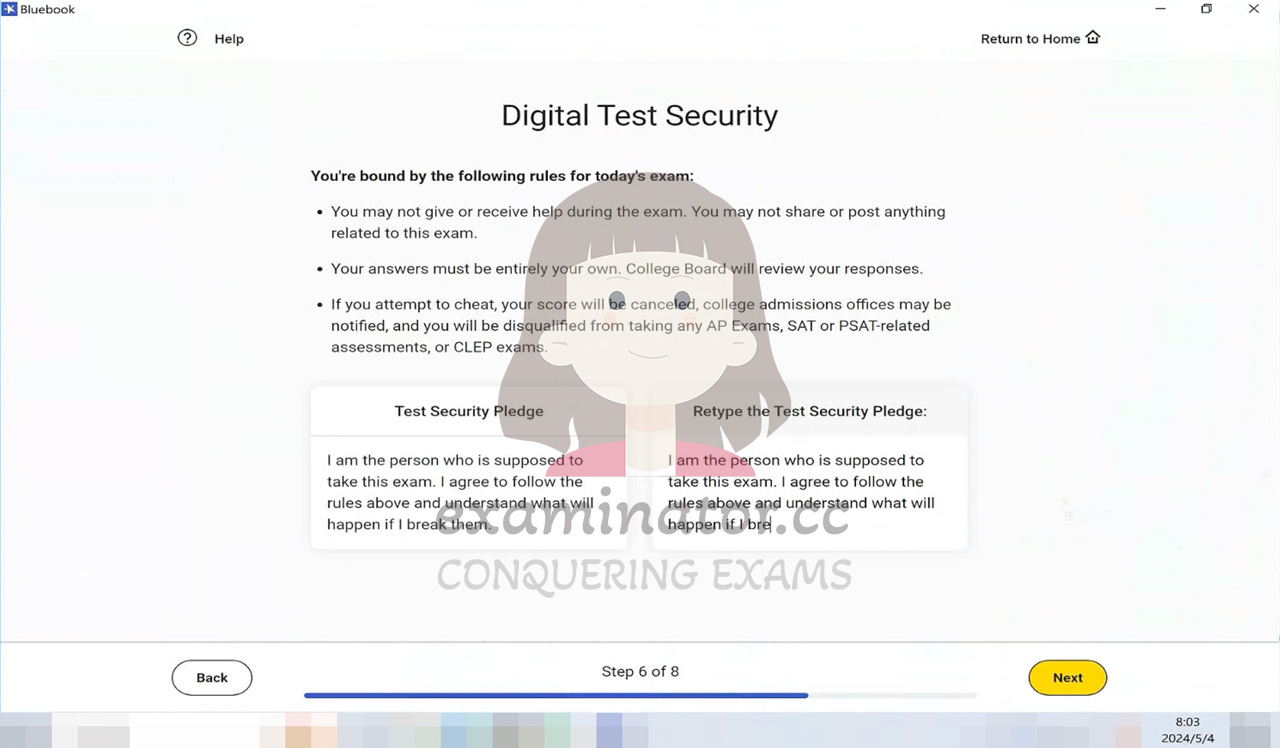 Digital SAT cheating: Type and Sign the Test Security Pledge