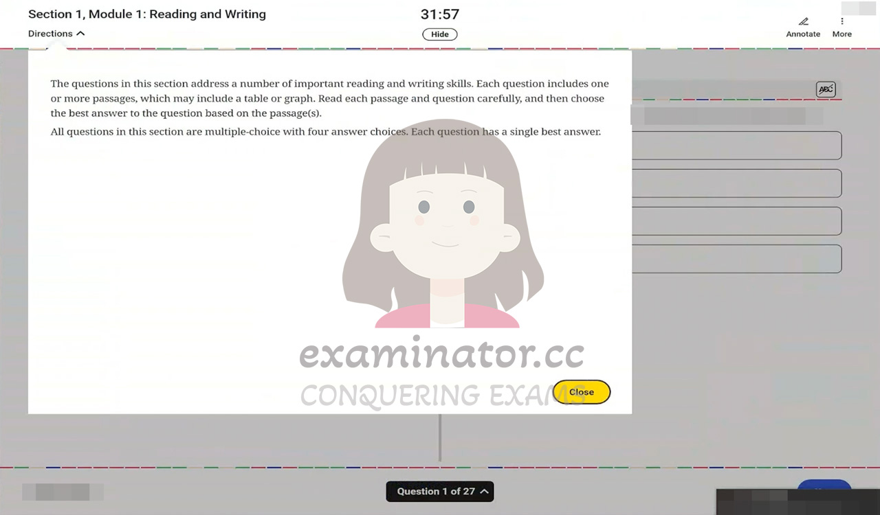 Digital SAT cheating: Reading and Writing Module