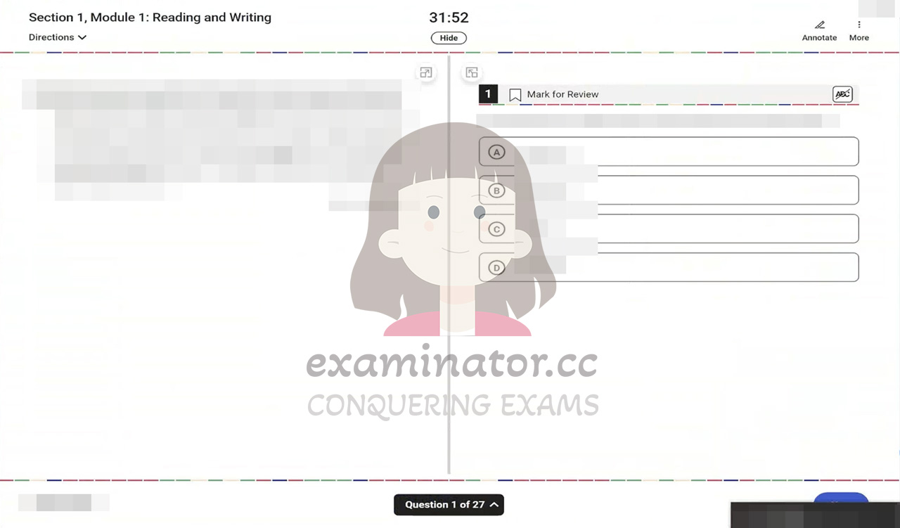 Digital SAT cheating: Reading and Writing Module